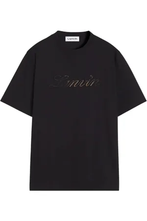 Lanvin Top, Herre, Sort, L, Bomuld, T-shirts og poloer