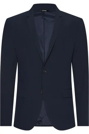 Calvin Klein Jakkesæt, Herre, Blå, XL, Uld, Formal Blazer