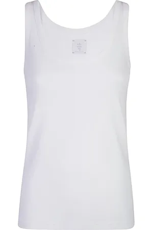 ELEVENTY Top, Dame, Hvid, M, Bomuld, Modal Tank Top