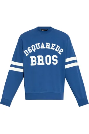 Dsquared2 Sweathshirts & Hoodies, Herre, Blå, M, Bomuld, Printed T-shirt