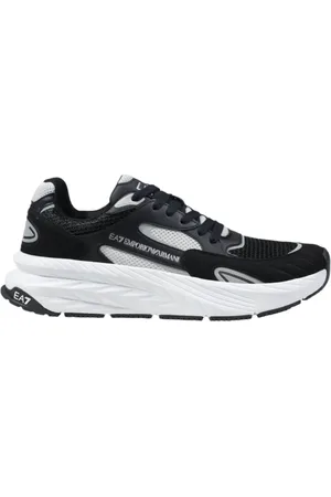 EA7 Sko, Herre, Sort, 41 1/2 EU, Polyester, Sporty Snøresko