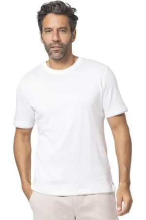 ELEVENTY Top, Herre, Hvid, S, Bomuld, Bomuldsjersey T-shirt