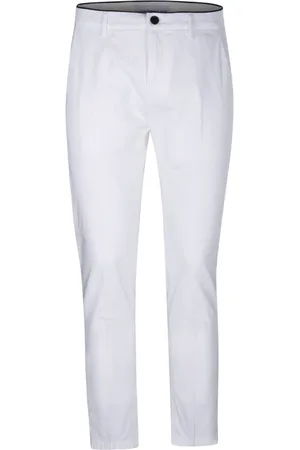 DEPARTMENT FIVE Bukser, Herre, Hvid, W32, Bomuld, Hvide Chinos Crop Bukser