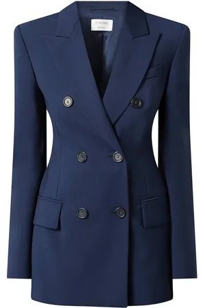 Sportmax Jakke, Dame, Blå, XS, Uld, Stilfuld Jakke