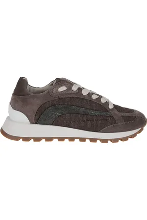 Brunello Cucinelli Sko, Dame, Brun, 40 EU, Læder, Nude & Neutrals Sneakers Luksus Stil