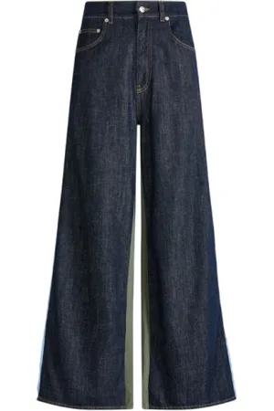 CIRCUS HOTEL Jeans, Dame, Blå, S, Bomuld, Sporty Jeans med Sidebånd