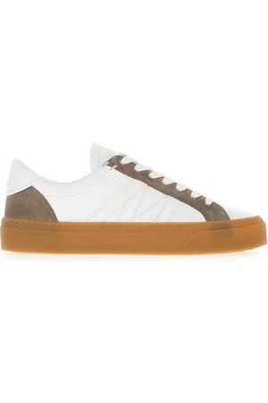 Moncler Sko, Dame, Brun, 35 EU, Læder, Monaco Sneakers