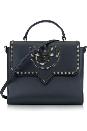 Chiara Ferragni Taske, Dame, Sort, ONE SIZE, Uld, Skuldertaske med magnetknap