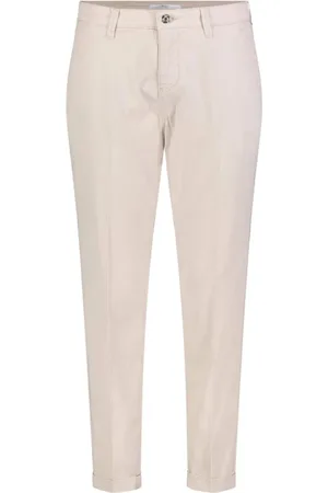 Mac Bukser, Dame, , 2XS, Bomuld, Turn Up Cotton Chinos