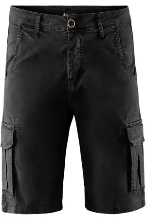 Bomboogie Shorts, Herre, Sort, W31, Bomuld, Cargo Bermuda Shorts i bomuld gabardine med camouflage-mønster