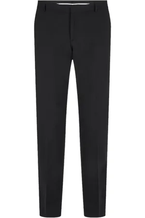 Calvin Klein Bukser, Herre, Sort, 3XL, Uld, Uldblanding Slim Fit Bukser