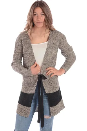 Liu Jo Strik, Dame, Sort, XL, Bomuld, Elegant Cardigan