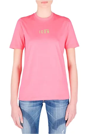 Dsquared2 Top, Dame, Lyserød, XS, Uld, Logo T-Shirt