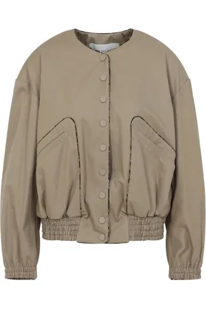 DRIES VAN NOTEN Jakke, Dame, Grøn, M, Bomuld, Elegant Nøgen Jakke Ss25