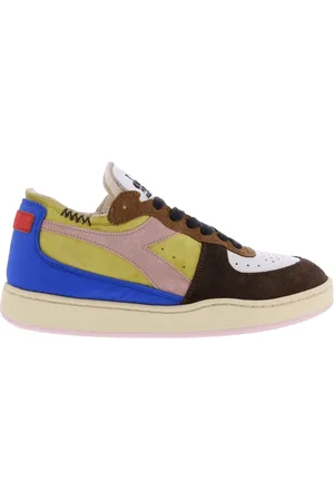 Diadora Sko, Dame, Flerfarvet, 37 EU, Læder, Mi Basket Row Cut Choco Breakf Sneakers