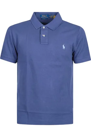Ralph Lauren Top, Herre, Blå, XL, Slim Fit Polo Skjorte