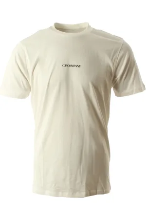 C.P. Company Top, Herre, Hvid, S, Bomuld, Bomulds T-shirt