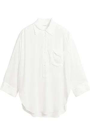 By Malene Birger Bluser & Skjorter, Dame, Hvid, S, Tyl, Elegant Sort Skjorte