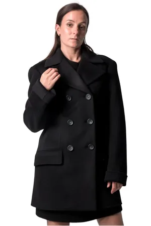 Sportmax Frakke, Dame, Sort, XS, Double-Breasted Frakke