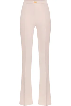 Elisabetta Franchi Bukser, Dame, , M, Uld, Flared Cropped Bukser
