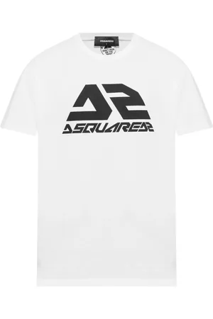 Dsquared2 Top, Herre, Hvid, 2XL, Bomuld, T-Shirt