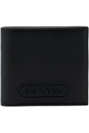 Lanvin Tilbehør, Herre, Sort, ONE SIZE, Uld, Sort Logo Wallet
