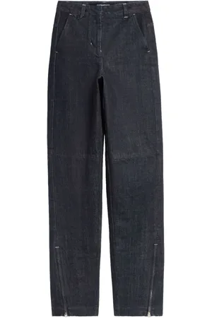 Jacquemus Jeans, Dame, Blå, W27, Blå Jeans med Ankellukning