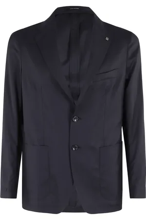 TAGLIATORE Jakke, Herre, Blå, 2XL, Uld, Jakke 1 Breast Uld Silke Ultralet