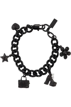 Marc Jacobs Tilbehør, Dame, Sort, ONE SIZE, Ikonisk Pave Charm Armbånd - Sort