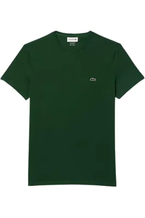 Lacoste Top, Herre, Grøn, XL, Logo T-shirt i girocollo stil