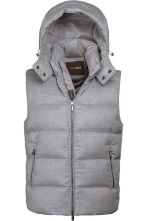 MOORER Jakke, Herre, Grå, 2XL, Cashmere, Fire-Il