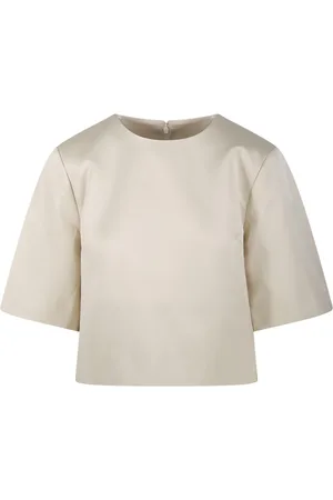 By Malene Birger Top, Dame, , S, Bomuld, Østersgrå Hania Top