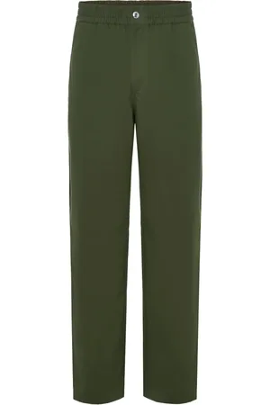Maison Kitsuné Bukser, Herre, Grøn, S, Bomuld, Relaxed Chino Bukser