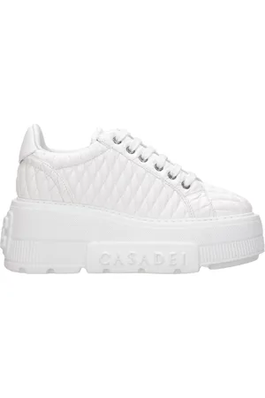 Casadei Sko, Dame, Hvid, 40 EU, Læder, Sneakers