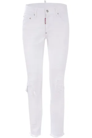 Dsquared2 Jeans, Herre, Hvid, S, Bomuld, Hvide Skinny Jeans