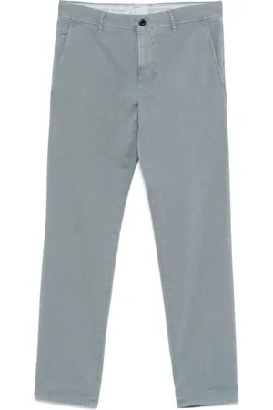 Incotex Bukser, Herre, Grå, W34, Slim Fit Stål Blå Bukser