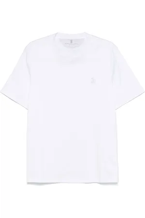 Brunello Cucinelli Top, Herre, Hvid, 3XL, Bomuld, T-Shirt