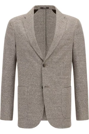 Boggi Milano Jakke, Herre, , 2XL, Bomuld, B-Jersey Linned og Bomuldsjakke