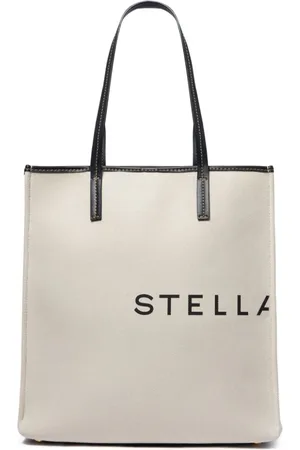 Stella McCartney Taske, Dame, Hvid, ONE SIZE, Bomuld, Canvas Stor Tote Bag