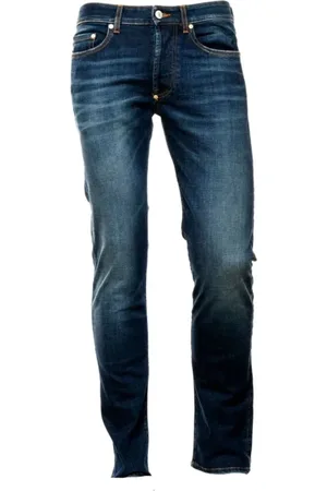 Blauer Jeans, Herre, Blå, W38, Denim, Slim-fit Jeans