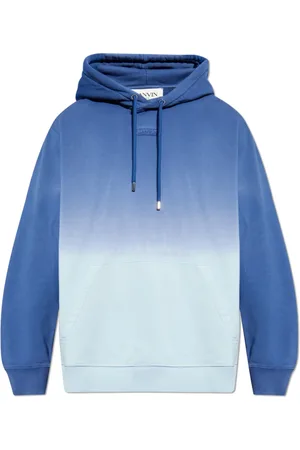 Lanvin Sweathshirts & Hoodies, Herre, Blå, M, Bomuld, Hoodie med logo