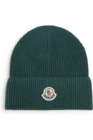 Moncler Tilbehør, Herre, Grøn, ONE SIZE, Uld, Stilfuld grøn hue
