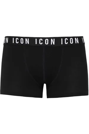 Dsquared2 Undertøj, Herre, Sort, S, Bomuld, Stitched Logo Cotton Trunks