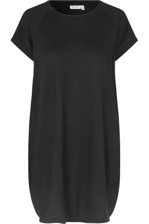 Masai Kjole, Dame, Sort, L, Polyester, Blød og Luksuriøs Basis Kjole