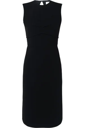 Sportmax Kjole, Dame, Sort, 2XS, Uld, Ærmeløs Midi Kjole