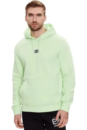 EA7 Sweathshirts & Hoodies, Herre, Grøn, XS, Bomuld, Børne Sweatshirts
