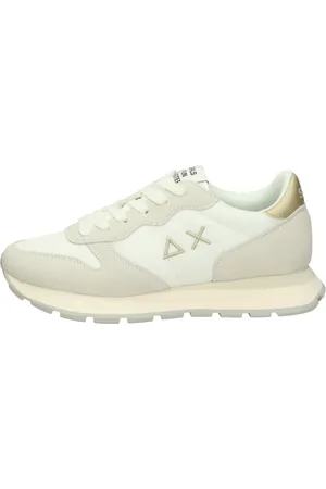 sun68 Sko, Dame, Hvid, 37 EU, Uld, Low Top Sneakers Ally Guld Sølv