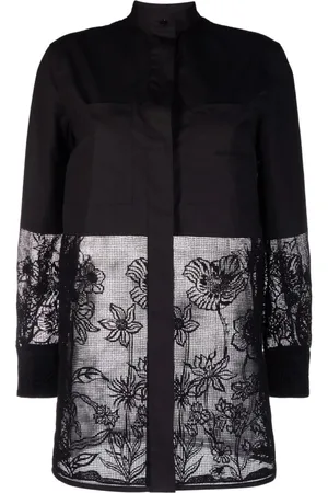 Salvatore Ferragamo Bluser & Skjorter, Dame, Sort, S, Bomuld, Sort Bomuldsskjorte