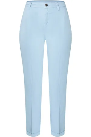 Mac Bukser, Dame, Blå, 2XS, Uld, Stilfulde Chinos