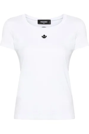 Dsquared2 Top, Dame, Hvid, 2XS, Uld, Stilfuldt Tøj til Mænd